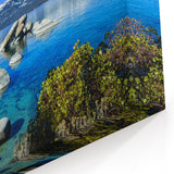 Crystal Clear Tahoe Waterscape Art - Boulder Landscape Canvas Prints
