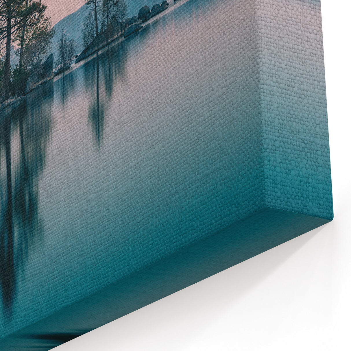 Tranquil Island Reflection Art - Lake Tahoe Serenity Canvas Prints