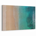 Oahu Coastal Art – Aerial Beach and Ocean Print for Tropical Decor
