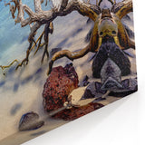 Oahu Photography – Scenic Island and Tree Coastal Print for Wall Decor