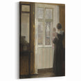 Woman with Child by Window – Dark Academia Wall Art, Vintage Gothic Prints