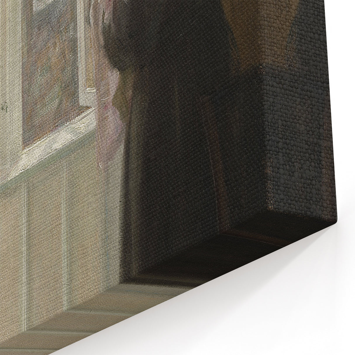 Woman with Child by Window – Dark Academia Wall Art, Vintage Gothic Prints