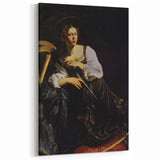 Woman with Sword – Dark Academia Wall Art, Gothic Historical Portrait