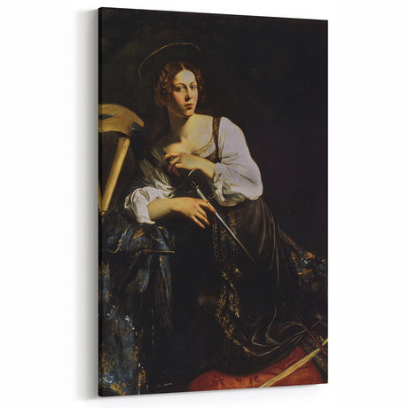 Woman with Sword – Dark Academia Wall Art, Gothic Historical Portrait