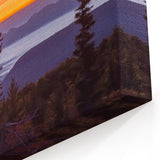 West Virginia Nature Art - Misty Mountain Sunset Framed Canvas Prints