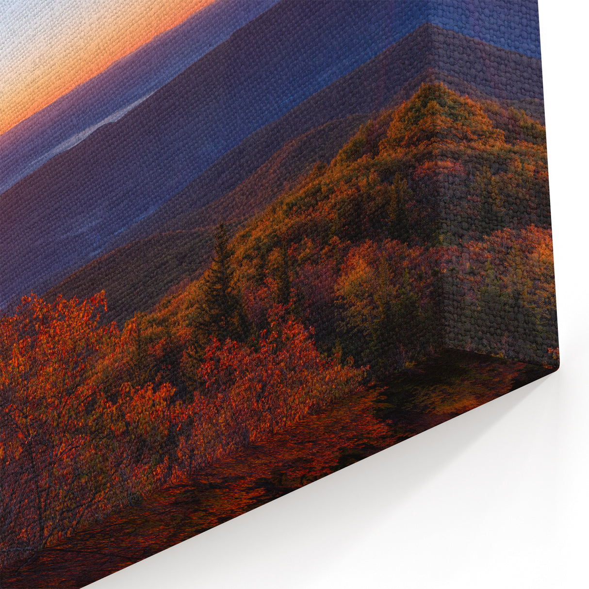 West Virginia Landscape Art - Majestic Sunset Framed Canvas Prints