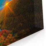 West Virginia Sunset Art - Vibrant Mountain Valley Framed Canvas Prints
