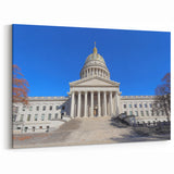 West Virginia Capitol Art - Elegant Architectural Framed Canvas Prints