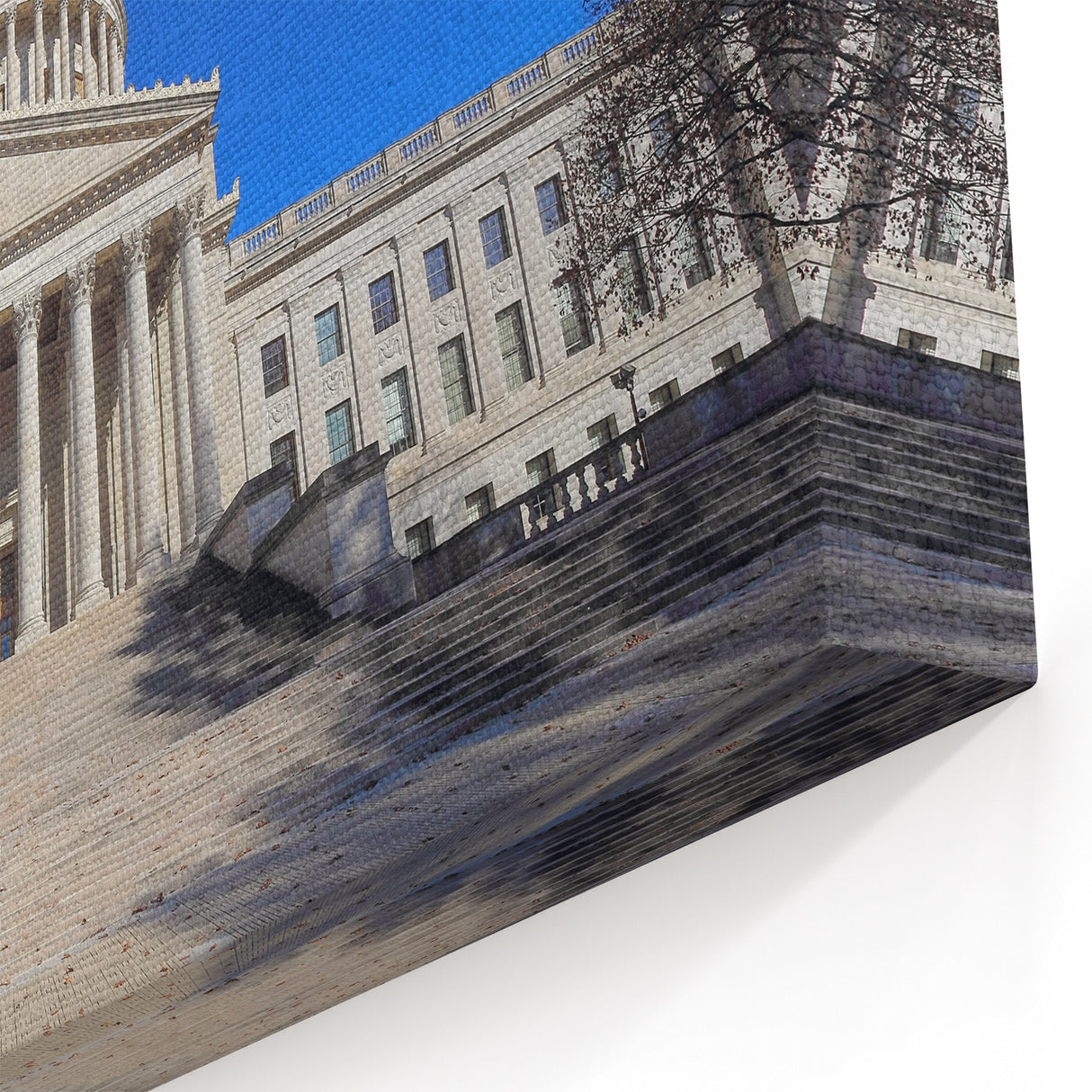West Virginia Capitol Art - Elegant Architectural Framed Canvas Prints