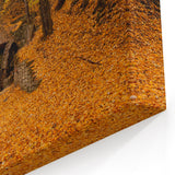 West Virginia Autumn Art - Rustic Watermill in Fall Framed Canvas Prints