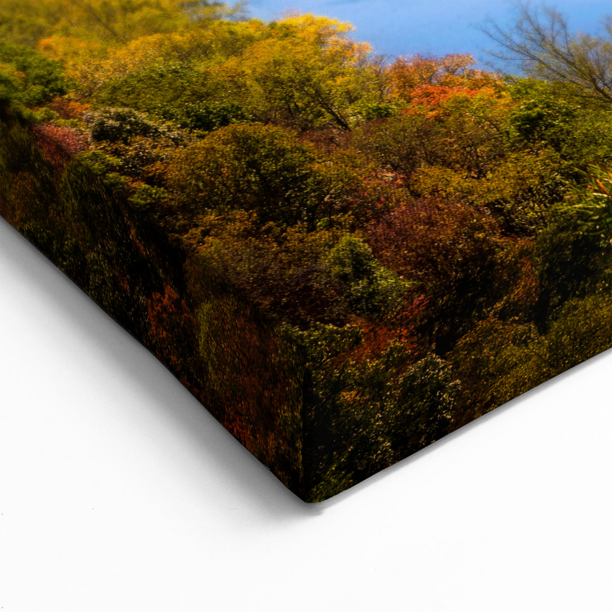 West Virginia Nature Art - Tranquil River Valley Framed Canvas Prints