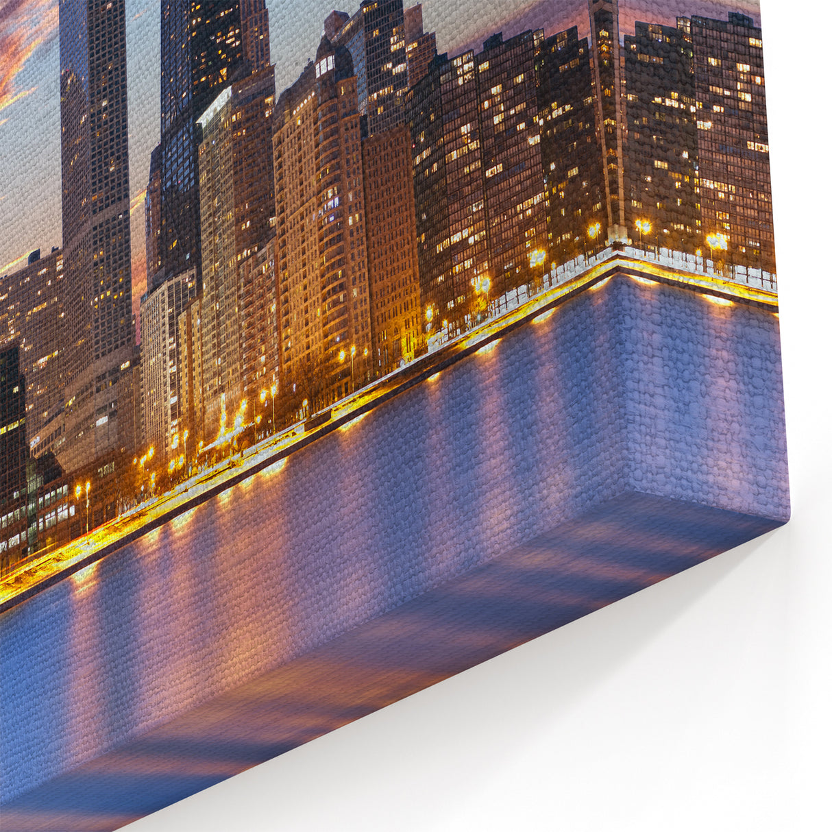 Chicago Skyline Art - Sunset Cityscape with Iconic Architecture Print