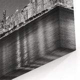 Chicago Photography Prints - Black and White Nighttime Skyline View