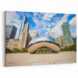 Chicago Landmarks Artwork - The Bean at Millennium Park Skyline Print