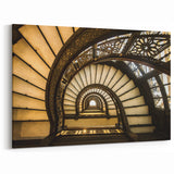 Chicago Landmarks Artwork - Historic Spiral Staircase Architectural Print