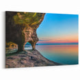 Lake Michigan Acrylic Prints - Stunning Illinois Cave Sunset Photography