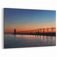 Lake Michigan Photography - Illinois Pier at Sunset Acrylic Print