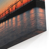 Lake Michigan Photography - Illinois Pier at Sunset Acrylic Print