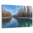 Lake Michigan Canvas - Scenic Winter Illinois Lake Photography Art