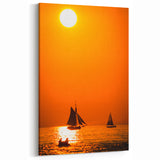 Framed Lake Michigan Art - Stunning Illinois Sailboat Sunset Photography