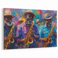 Jazz Art Prints – New Orleans Saxophonists in Vibrant Street Art