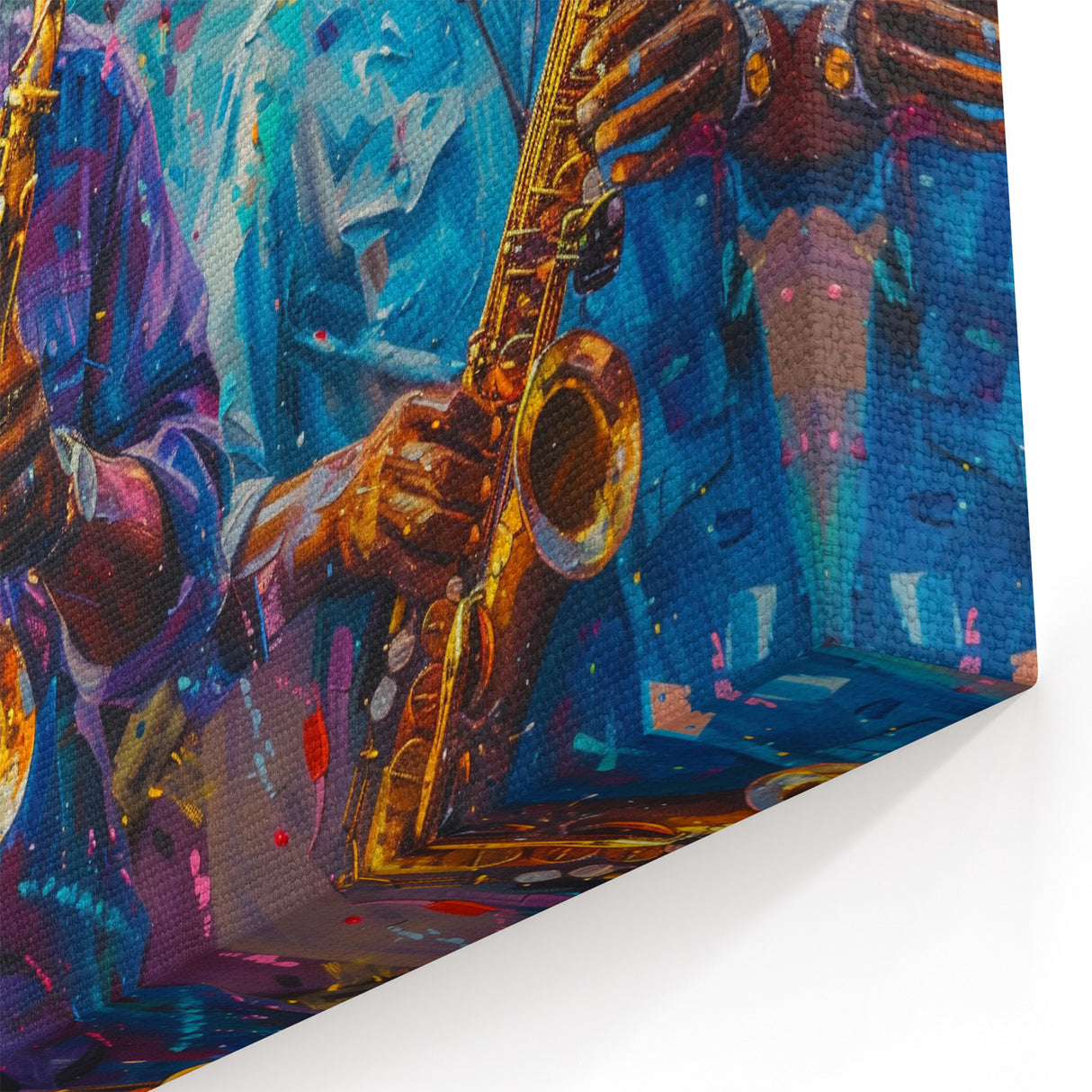 Jazz Art Prints – New Orleans Saxophonists in Vibrant Street Art