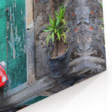 Sicily Canvas Prints - Vintage Vespa by Rustic Sicilian Door