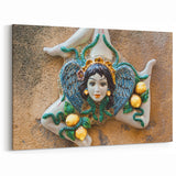 Sicily Wall Art - Traditional Trinacria Symbol Sicilian Decor