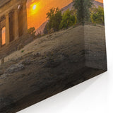 Sicily Photography Art - Sunset at the Temple of Concordia