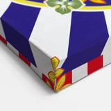 Sicily Canvas Prints - Traditional Sicilian Pattern with Bold Colors