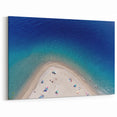 Sicily Landscape Art - Aerial Beach View with Crystal Blue Waters
