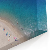 Sicily Landscape Art - Aerial Beach View with Crystal Blue Waters