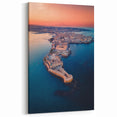 Sicily Photography Art - Aerial Sunset View of Historic Coastal City