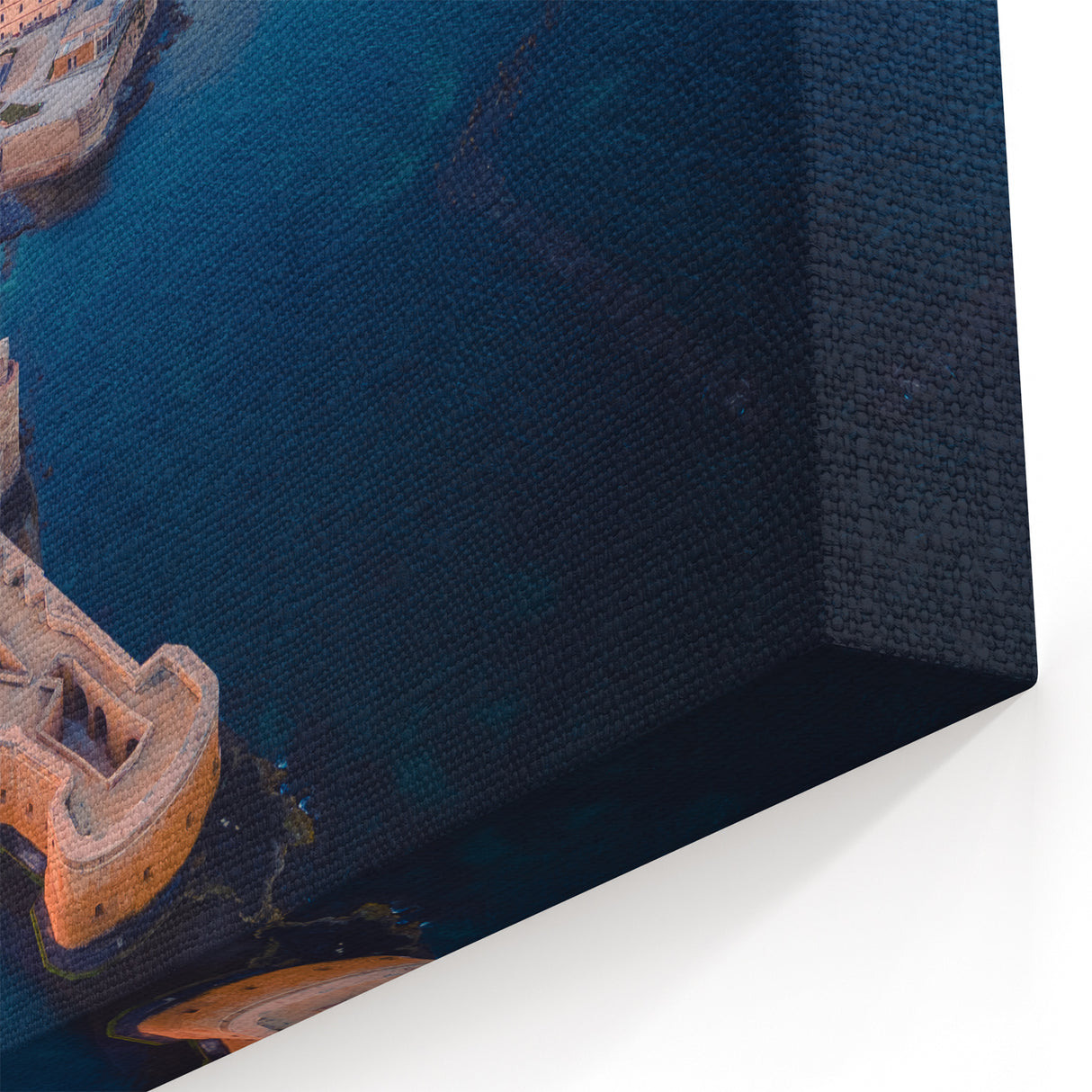 Sicily Photography Art - Aerial Sunset View of Historic Coastal City