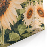 Rustic Farmhouse Decor - Sunflower Wall Art for Country Style Homes