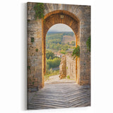 Florence Cityscape Poster – Tuscan Archway and Scenic View Print