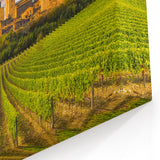 Tuscany Wall Art – Vineyards and Medieval Towers Landscape Print