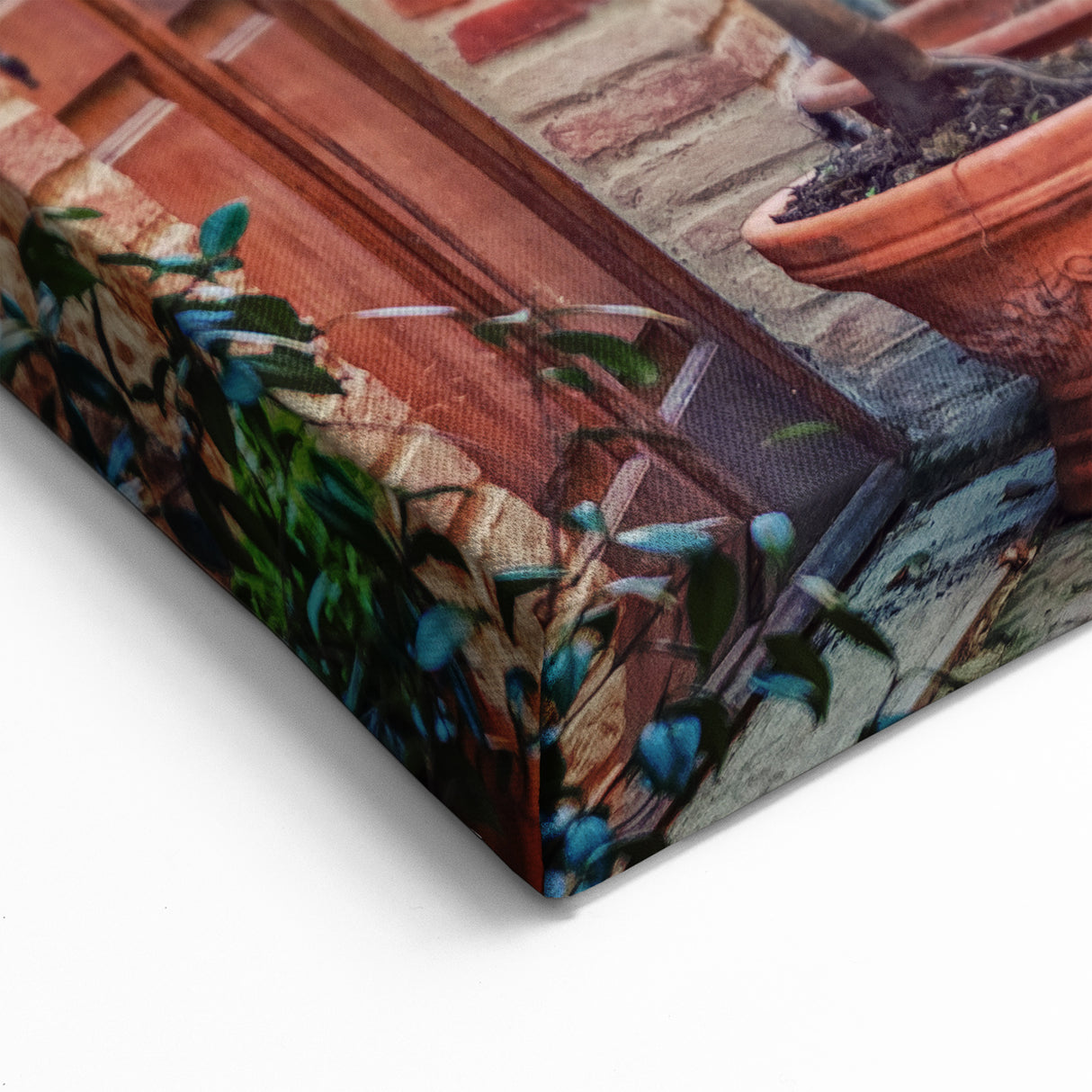 Tuscan Landscape Print – Charming Village Street Scene