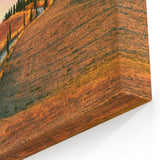 Tuscan Countryside Canvas – Sunset Over Rolling Hills Print
