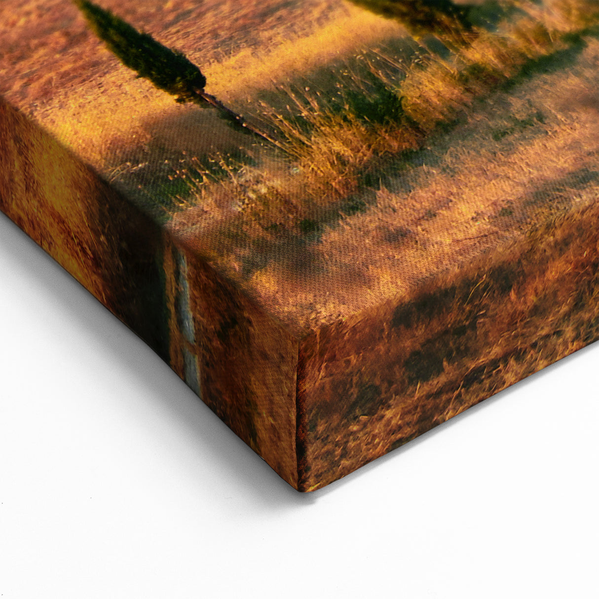 Tuscan Countryside Canvas – Sunset Over Rolling Hills Print