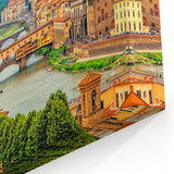 Florence Cityscape Poster – Ponte Vecchio and Arno River Print