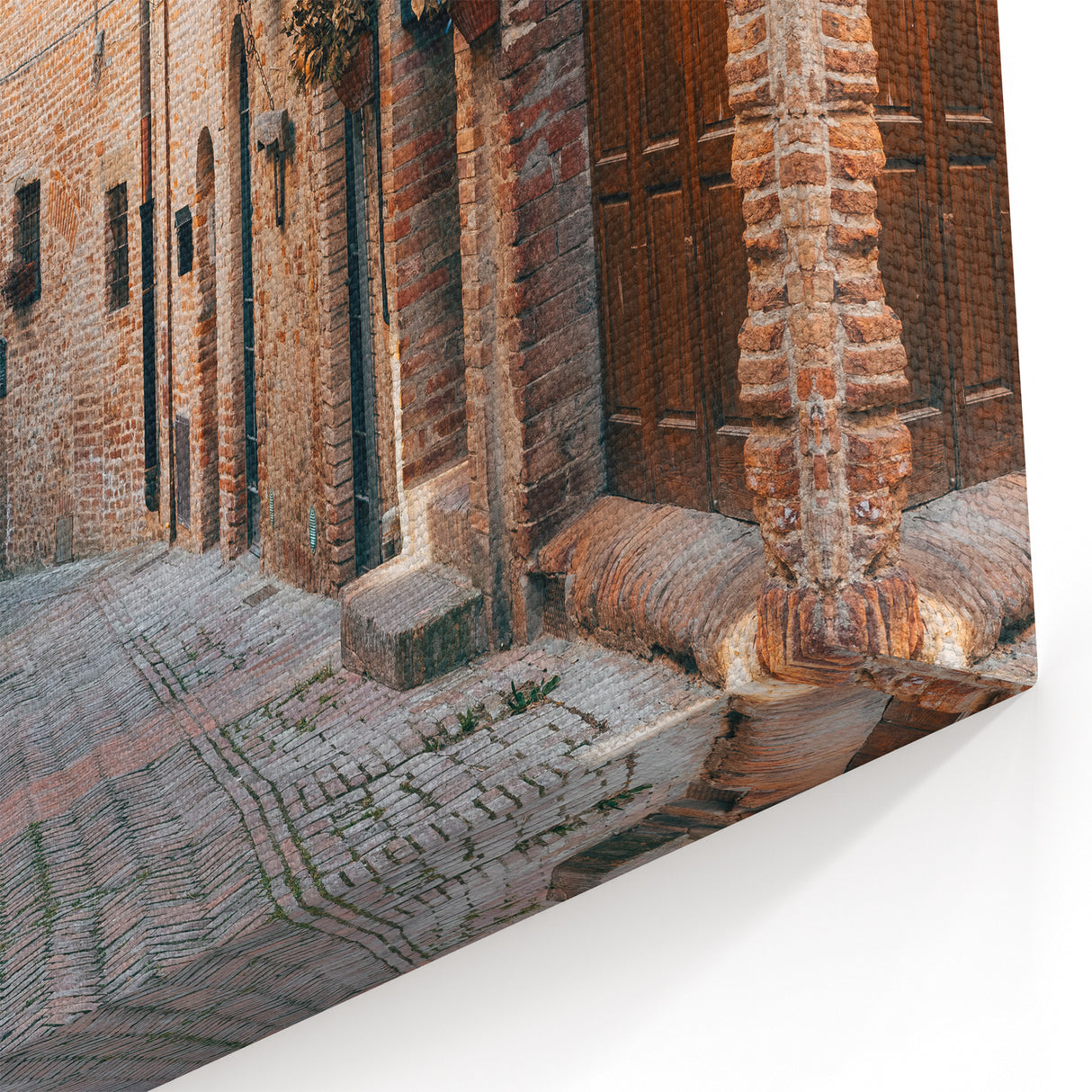 Tuscany Wall Art – Rustic Italian Village Alleyway Print