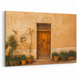 Italy Scenery Art - Rustic Tuscan Doorway Canvas for Home Decor