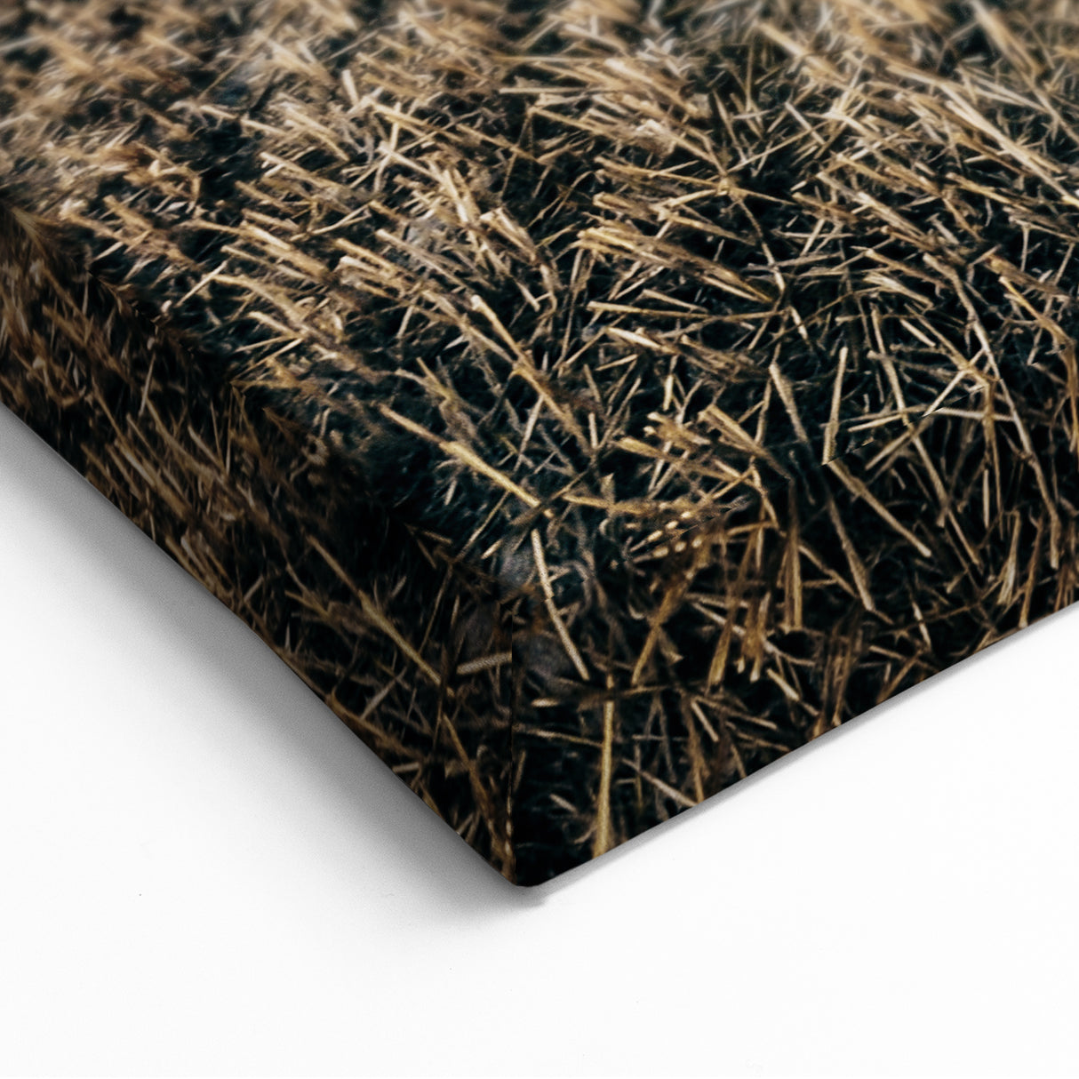 Farmhouse Wall Art Hay Bale Field Print | Rustic Country Harvest Decor