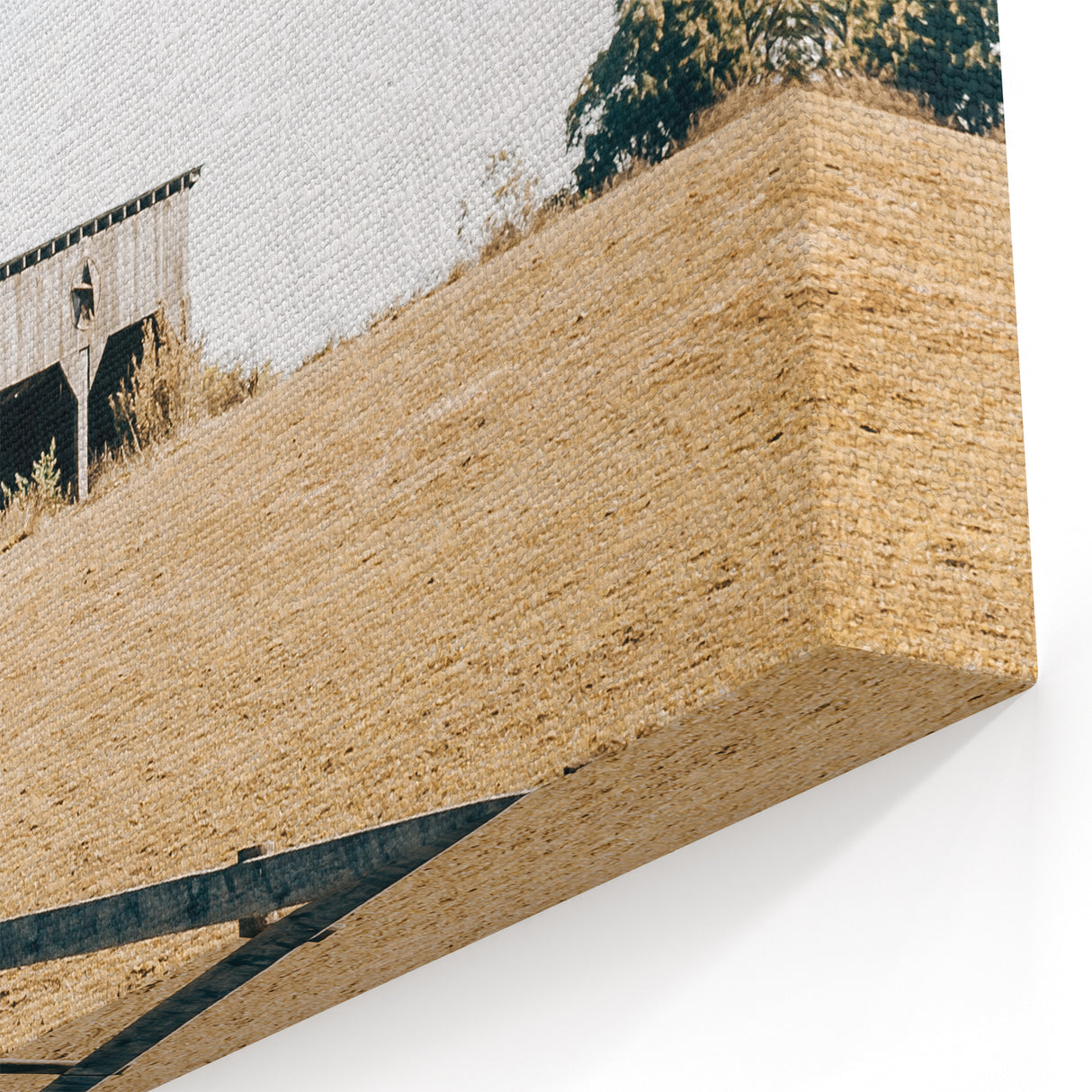 Farmhouse Wall Art Horses Grazing Print | Rustic Country Barn Decor
