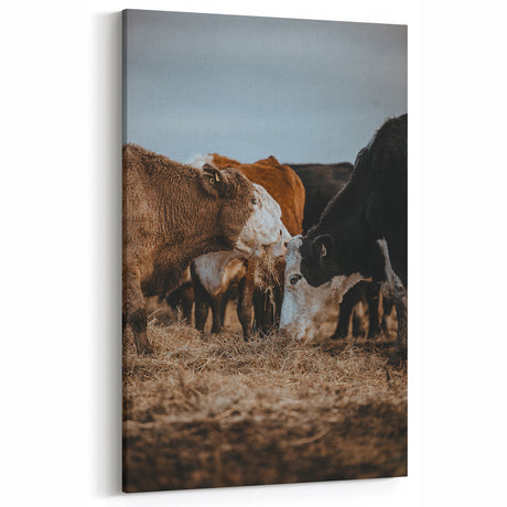 Country Style Farmhouse Wall Art | Cattle Print | Rustic Farmhouse Decor
