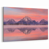 Grand Teton Scenic Print – Sunset Reflection on Majestic Mountains