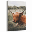 Highland Cow Farmhouse Wall Art | Rustic Country Decor | Animal Print