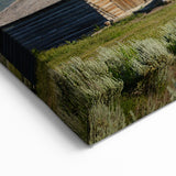 Grand Teton Framed Art – Rustic Barn and Mountain Range Wall Decor