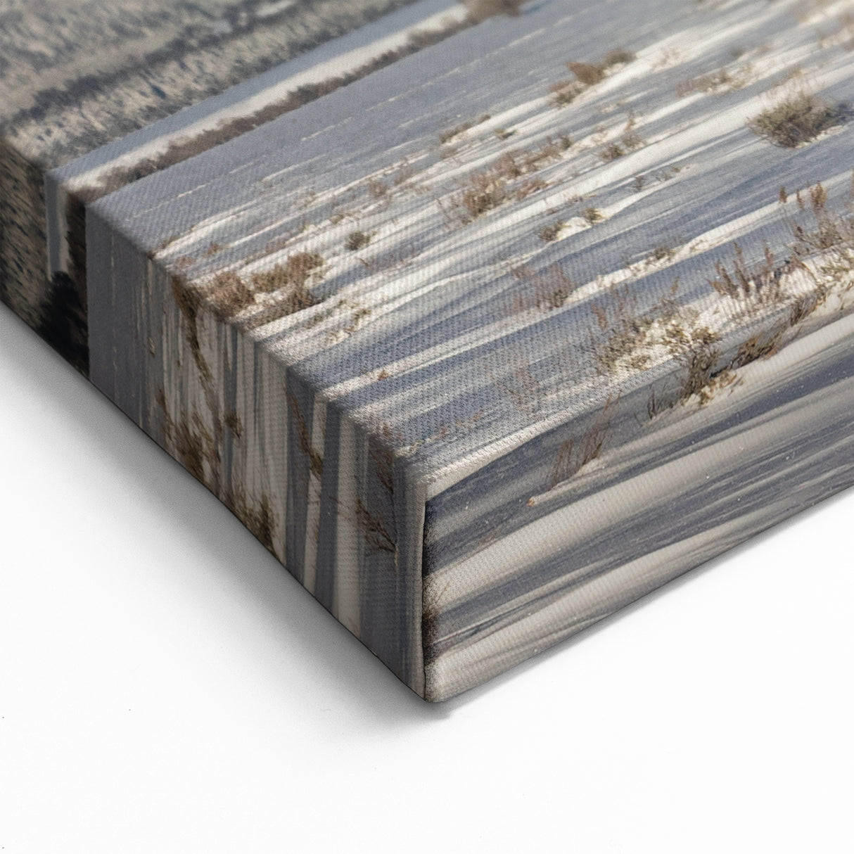 Grand Teton Scenic Print – Winter Landscape with Moose and Snowy Peaks